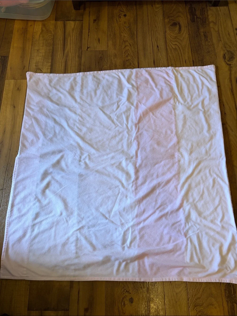 Vintage Hand Crafted Pastel Flannel Striped Baby Throw in Yellow, Pink, Cream